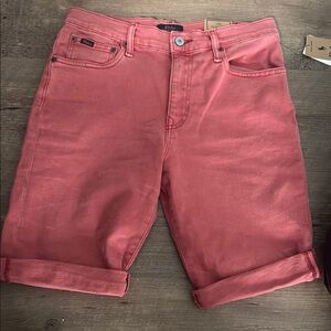 Polo Pink Denim Shorts